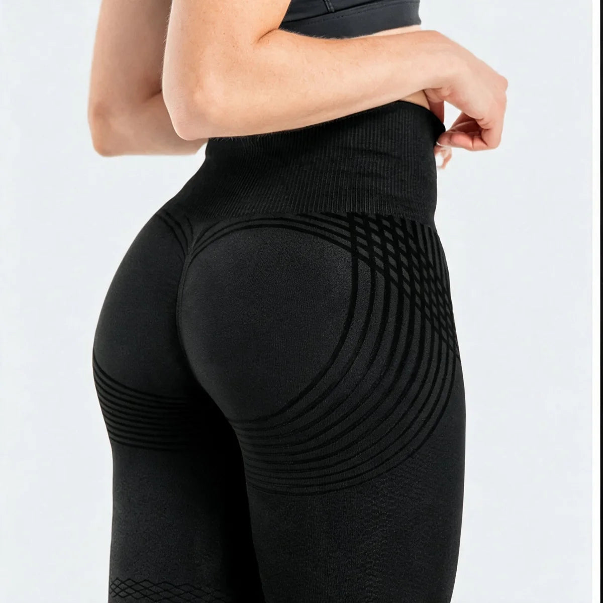 Legging Nosenia noir porté de dos